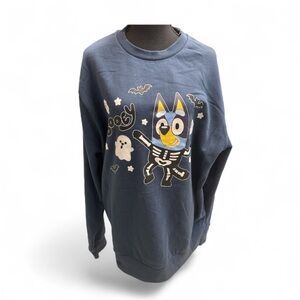 Bluey Halloween crewneck pullover sweatshirt XL  unisex NEW